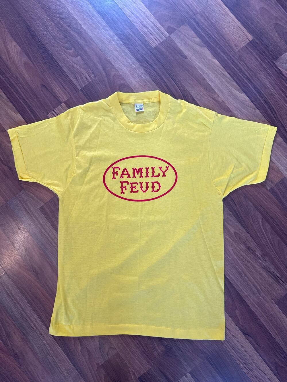 Vintage 1980s Family Feud TV Show Screen Stars T-Shirt Size L